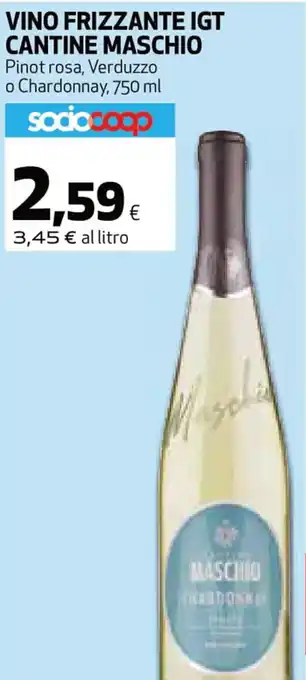 Coop Cantine Maschio Vino Frizzante IGT 750 ml offerta