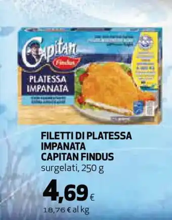 Coop Capitan Findus Filetti di platessa impanata 250 g offerta