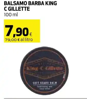 Coop C Gillette Balsamo Barba King 100 ml offerta
