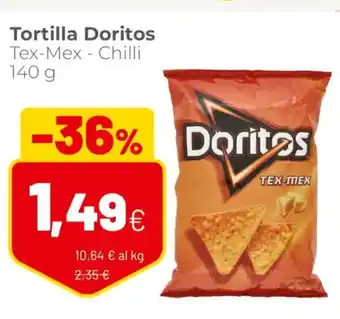 Coop Doritos Tortilla Tex-Mex - Chilli 140 g offerta