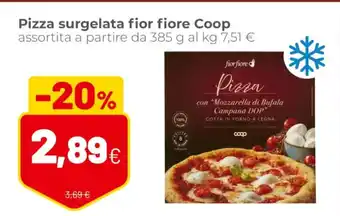 Coop Pizza surgelata fior fiore Coop assortita a partire da 385 g offerta