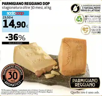 Coop Parmigiano Reggiano DOP 30 mesi offerta