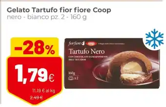 Coop fiorfiore Tartufo Nero Gelato Coop bianco 2 pz. - 160 g offerta