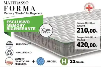 Coop Materasso Forma 160x190 cm offerta