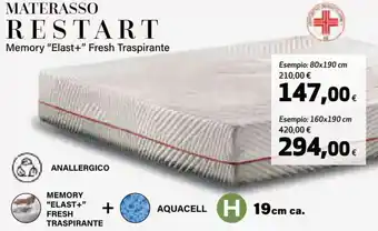 Coop Materasso Restart 80x190 cm offerta