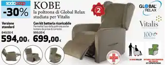 Coop Kobe la poltrona di Global Relax studiata per Vitalis Con kit batteria ricaricabile offerta