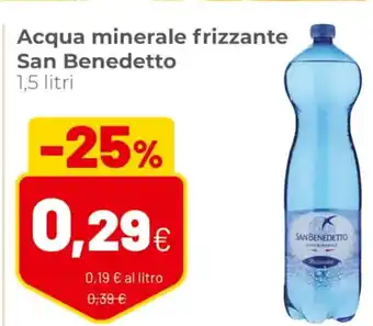 Coop San Benedetto Acqua minerale frizzante 1,5 litri offerta