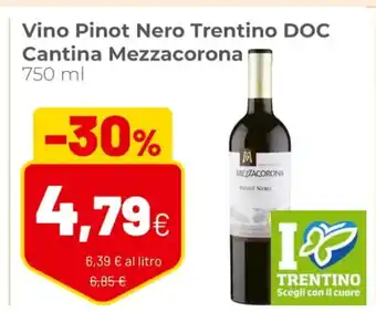 Coop Cantina Mezzacorona Vino Pinot Nero Trentino DOC 750 ml offerta
