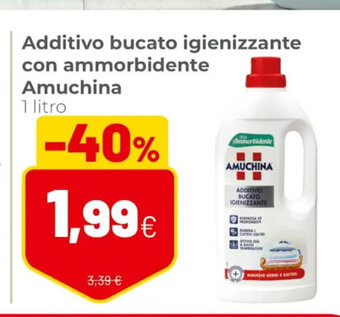 Coop Amuchina Additivo bucato igienizzante con ammorbidente 1 litro offerta