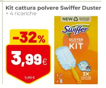 Swiffer Duster Kit cattura polvere + 4 ricariche