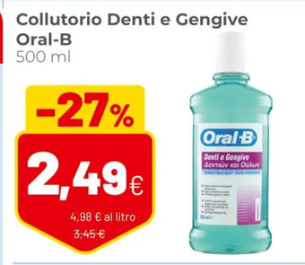 Coop Oral-B Collutorio denti e gengive 500 ml offerta