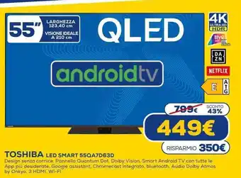 Toshiba LED Smart 55QA7D63D