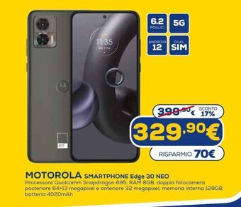 Euronics Motorola Smartphone Edge 30 NEO offerta