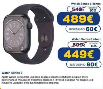 Euronics apple Watch Series 8 41mm offerta