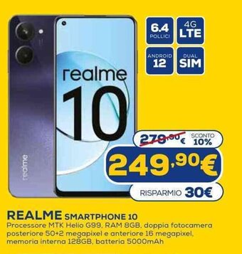Euronics Realme Smartphone 10 offerta