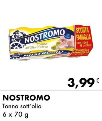 Iper Tosano Nostromo Tonno sott'olio 6 x 70 g offerta