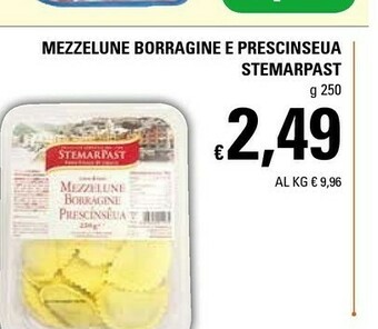 Basko Stemarpast Mezzelune Borragine E Prescinseua 250 G offerta