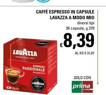 Basko Lavazza A Modo Mio Capsule Caffè Tostatura Media 36 Pezzo(i) offerta