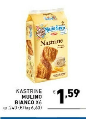 Ok Market Mulino Bianco Nastrine 240 G(ml) offerta