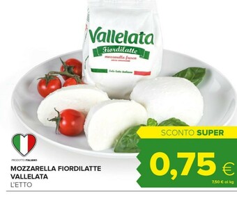 Tigre Vallelata Mozzarella Fiordilatte offerta