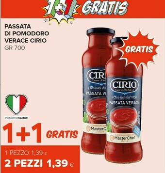 Tigre Cirio La Verace Passata 700 G(ml) offerta
