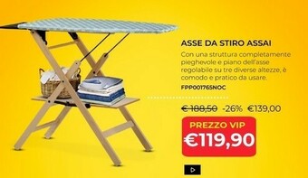 Kasanova Foppapedretti Assai Asse Da Stiro Completo 1010 X 490mm offerta