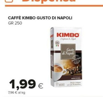 Tigre Kimbo Caffe Gusto Di Napoli 250g offerta