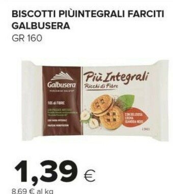 Tigre Galbusera Biscotti Piuintegrali offerta