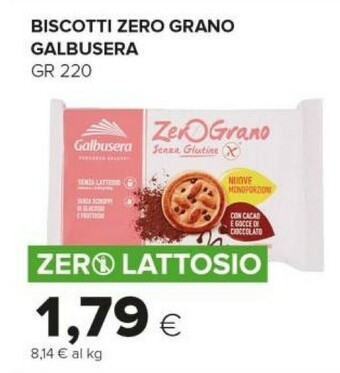Tigre Galbusera Biscotti Zero Grano offerta