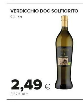 Tigre Solfiorito Verdicchio Doc 750 Ml offerta