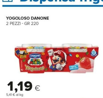 Tigre Danone Yogoloso Super Mario Fragola E Confettini 220 G(ml) offerta