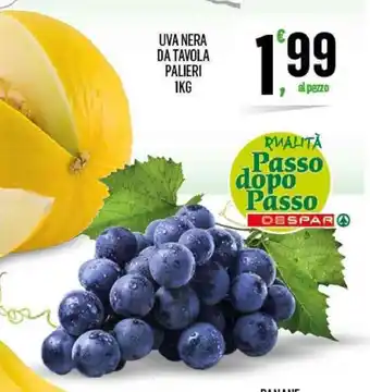 Despar Uva Nera da Tavola Palieri 1kg offerta