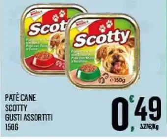 Despar Scotty Patè Cane Gusti Assortiti 150g offerta