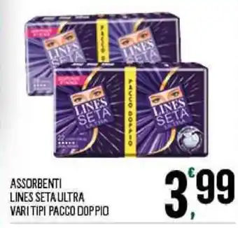 Despar Lines Seta Ultra Assorbenti Vari Tipi Pacco Doppio offerta