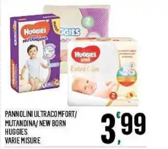Despar Huggies Ultra Comfort/Mutandina/New Born Pannolini Vari Misure offerta