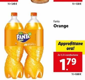 Lidl Fanta orange offerta