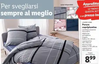 Lidl Parure copripiumino offerta