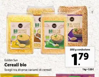 Lidl Cereali bio offerta