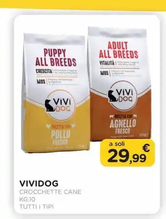 Vividog crocchette cane kg.10 tutti i tipi