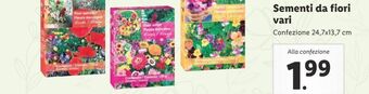 Lidl Sementi da fiori vari offerta