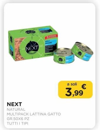 Next natural multipack lattina gatto gr.50x6 pz tutti i tipi