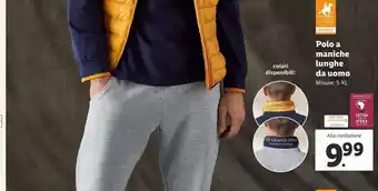 Lidl Polo a maniche lunghe da uomo offerta