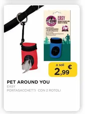 Arcaplanet Pet around you easy portasacchetti con 2 rotoli offerta
