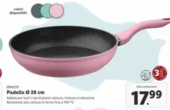 Lidl Padella 28cm ernesto offerta