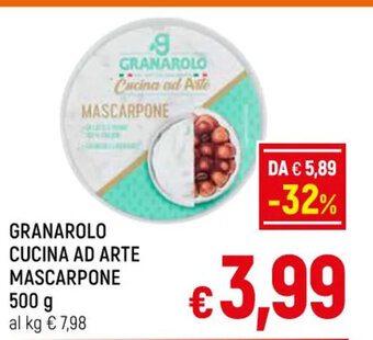 A&O Granarolo Cucina Ad Arte Mascarpone 500 g offerta