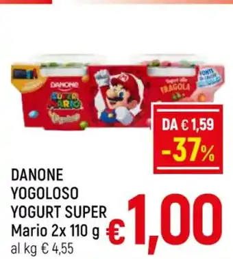 A&O Danone Yogoloso Yogurt Super Mario 2x 110 g offerta