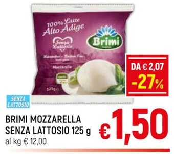 A&O Brimi Mozzarella Senza Lattosio 125 g offerta