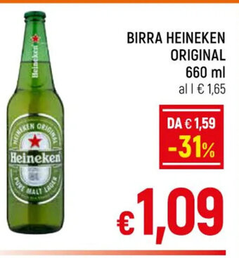 A&O Heineken Birra Original 660 ml offerta