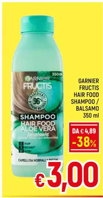 A&O Garnier Fructis Hair Food Shampoo/ Balsamo 350 ml offerta