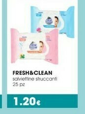 Tigotà Fresh & Clean Salviettine Struccanti offerta